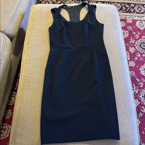 Carlisle Size 2 Solid Black Lined Sleeveless Dress (TD)